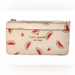 Kate Spade New York Staci Watermelon Party wallet with multiple slots